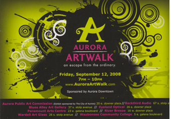 Aurora Art Walk Exhibition Invite