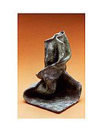 Bronze sculpture titled Boreas 