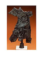 Bronze sculpture titled Icarus 