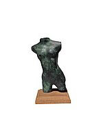 Bronze sculpture titled small female torso 
